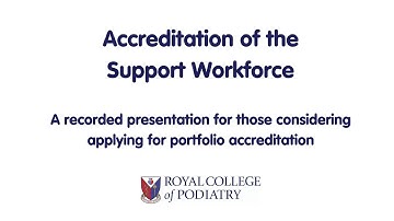 Support Worker Accreditation Information Presentation Video