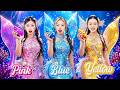 Rich Pink Vs Poor Blue Vs Giga Rich Yellow Mermaid At Makeover Contest! Who Will Win?
