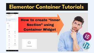 How to create 'Inner section' using  Container Widget in Elementor page builder