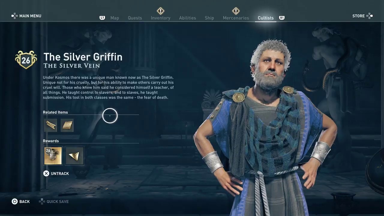 Minefelt Emuler praktiseret Assassin's Creed Odyssey - The Silver Griffin - Cultists The Silver Vein -  YouTube