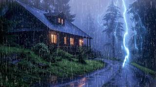 Perfect Rain Sounds For Sleeping - 99% Sleep BETTER - Relaxing Rainstorm Sounds, Study