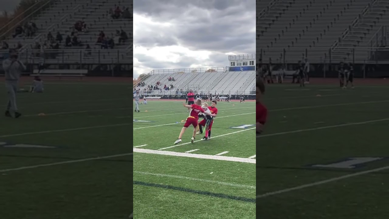 9 YEAR OLD GOES UP HIGH FOR CRAZY ONE HANDED CATCH!!     