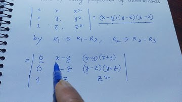 Use of properties of determinants class XII CBSE by S.C.Rauto