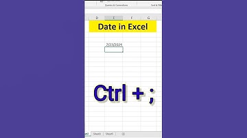 Date shortcut in excel #excelworld #excelformula #exceltech #excelfunction #excel #exceltips #tricks