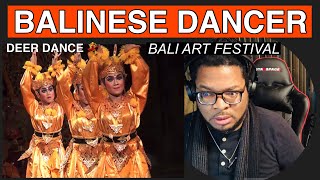 FIRST TIME SEEING “DEER DANCE” LIVE |BALINESE DANCER | BALI ART FESTIVAL (REACTION)