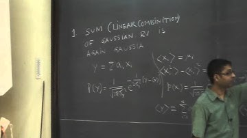 Stochastic processes by S  Sabhapandit Lec 2, Part 1
