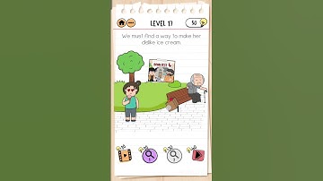 Brain Test 2: Level 17. We must find a way to make her dislike ice cream. #brainteasers #games