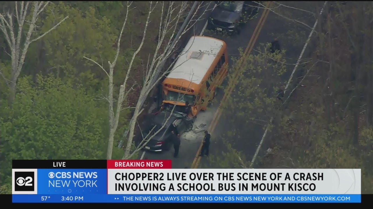 School bus involved in crash in Mount Kisco YouTube