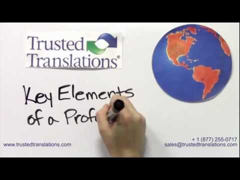 Professional Translation Services:  Understanding the Key Components