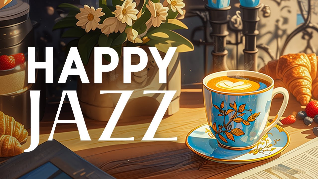 Happy Morning Coffee Jazz   Smooth Jazz Instrumental Music  Relaxing Bossa Nova for Stress Relief