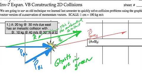 Askey Physics -- PhySP20 --   2D Collisions -- Head-to-Tail
