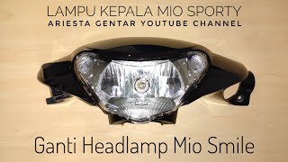 Pasang lampu LED di motor mio sporty | super terang