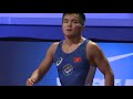 1/2 FS - 65 kg: T. TANIYAMA (JPN) v. E. AKMATALIEV (KGZ)