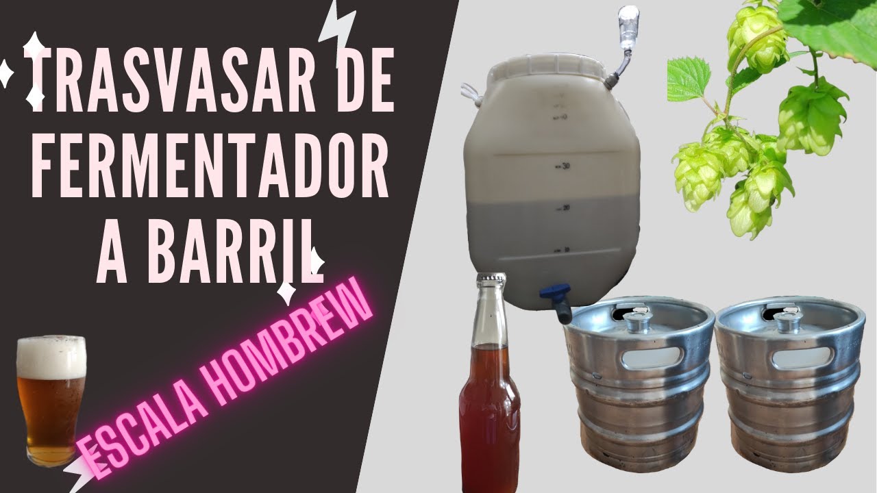 Como trasvasar de fermentador a barril Escala Homebrew.