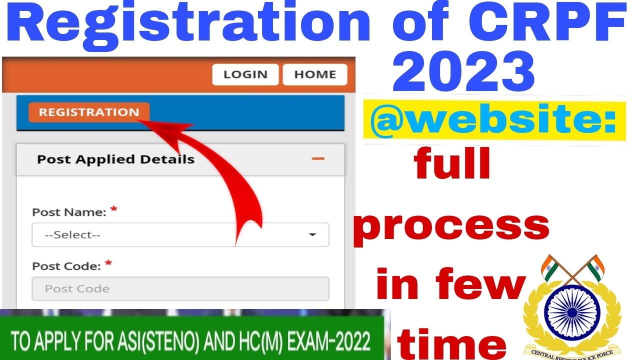 crpf ki registration kaise karen ?|| how to fill online registration of CRPF in mobile 2023?