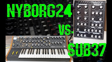 Moog Sub 37 vs. Analogue Solutions Nyborg-24 comparison