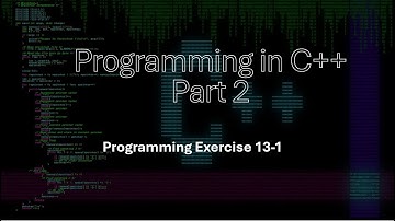 Programming in C++ Part 2: Chapter 13 Overloading and Templates Exercise 13-1