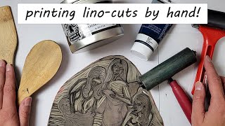 HandPrinting Tips  Printing Linocuts By Hand Without A Press  EHollingsheadArt