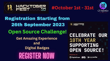 Hacktoberfest 2023 | Open Source Challenge | Gear Up for the challenge in October | Watch Full Video