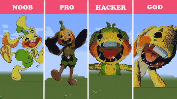NOOB VS PRO VS HACKER VS GOD Minecraft Pixel art✨Bunzo Bunny