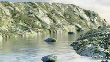 Blender Tutorial Follow-Along: Rocky River Animation - My Version