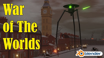 War of The Worlds Animation Alien Tripod Blender