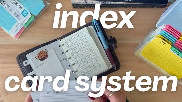 Index Card System + How I Use It in My Planner ⭐
