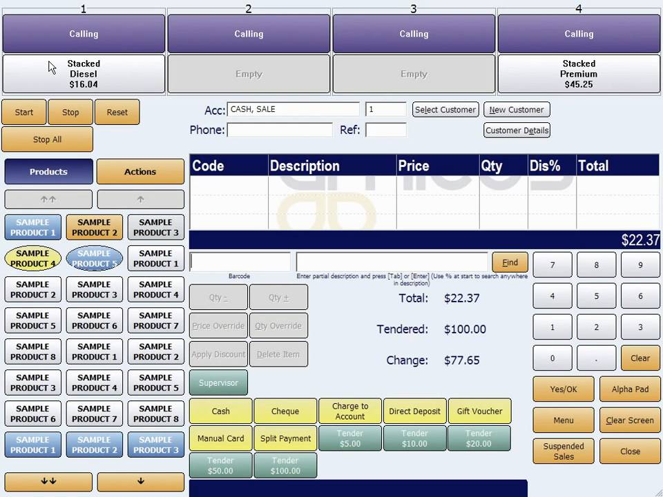 Amicus POS fuel forecourt control - YouTube