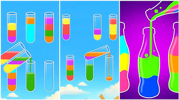 Water Sort Puzzle Gameplay , Android Games ios Walkthrough Simulator Think Brain Puzzle
