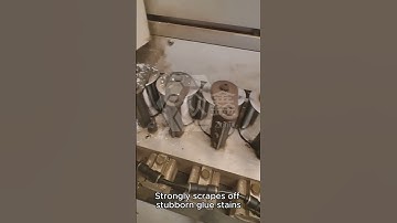 Edge banding machine scraping device #edgebandingmachine  #machine #precisionwoodworking