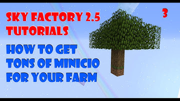 Sky Factory 2.5 Tutorials: Getting Minicio Fast!