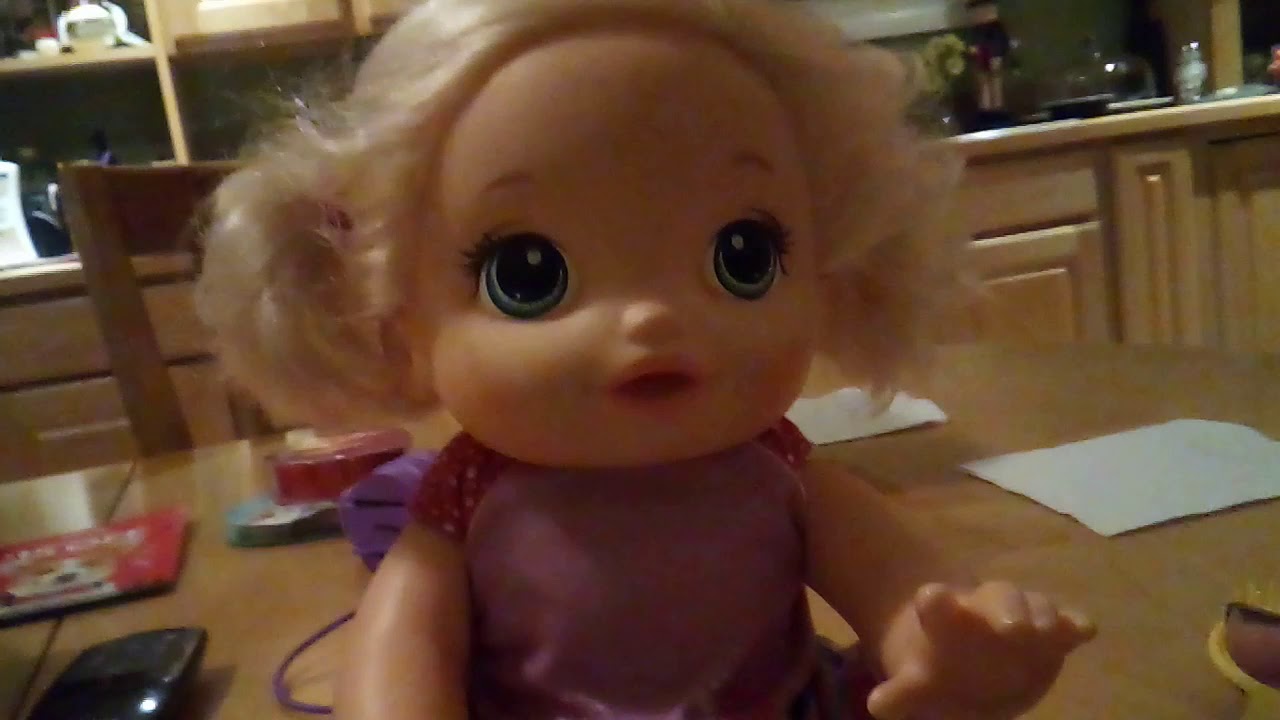 Braiding baby alive's hair YouTube