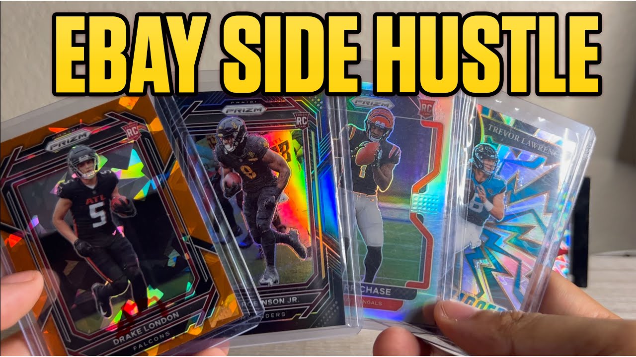 How much I make selling sports cards on eBay as a side hustle YouTube