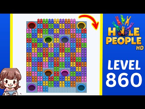 Hole People Level 860 Solution Walkthrough