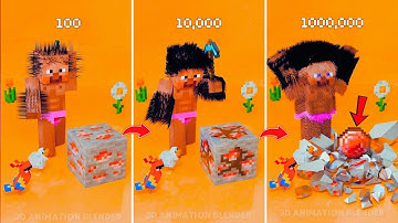 [4K] Satisfying Minecraft Pickaxe Upgrade – Level 1 to MAX POWER!