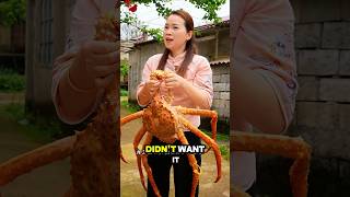 Called a “Sea Spider”… Turned Into King Crab Feast 😂 #funny