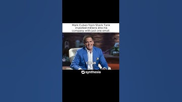 Mark Cuban from Shark Tank invested Millions his company with just one email !