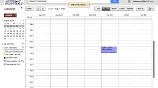 Reserving Labs - Google Calendar