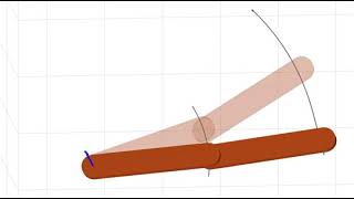 2 link robot animation: passivity-based controller & reference trajectory