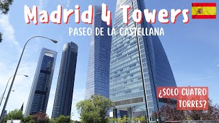 Madrid Spain Cuatro Torres Paseo De La Castellana Travel Video 4K #cuatrotorres #madrid #spain