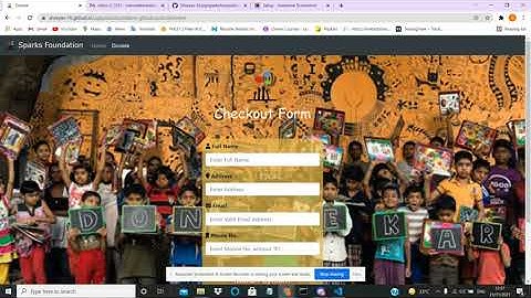 Payment Gateway Integration | Sparks Foundation | Task 3