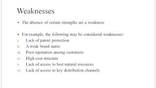 In this lecture we are going to learn about the swot analysis that is
strength, weaknesses, opportunities,and threats.