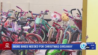 Bikes still needed at NYS Fairgrounds for annual Christmas giveaway