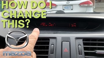 Mazda dash - converting Celcius to Fahreneheit and back again