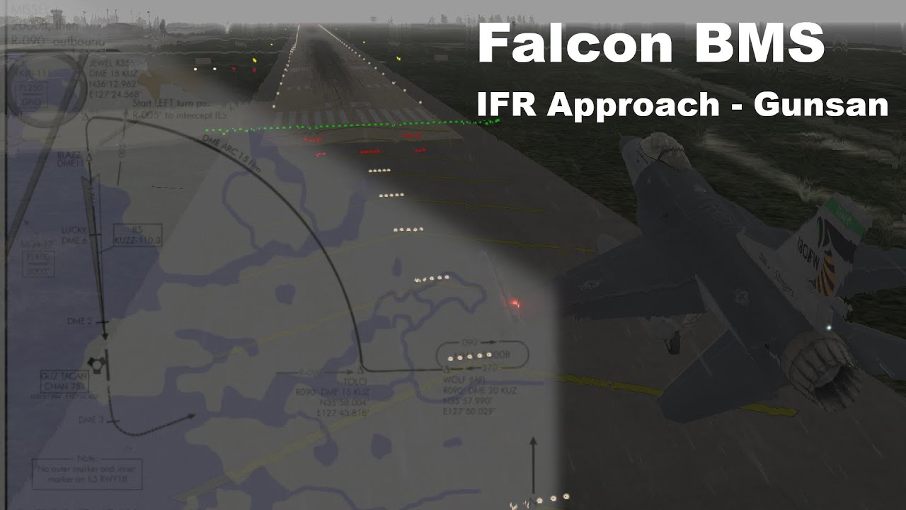Falcon BMS 4.37 | IFR Approach - Gunsan [4K]
