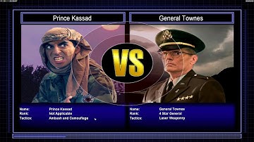 Command & Conquer: Generals - Zero Hour. Prince Kassad vs General Townes - Hard