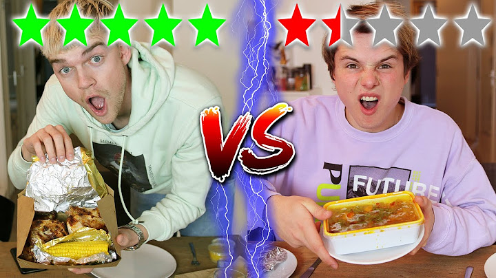 Beste VS Slechtste UberEats restaurant (Experiment)