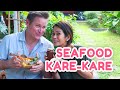 SEAFOOD KARE-KARE + BAGOONG CHALLENGE NI PAPANG! (KINAYA KAYA NIYA?!) | PokLee Cooking