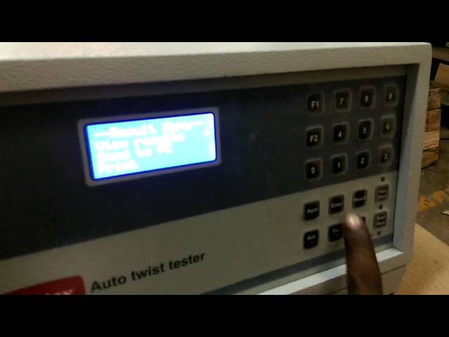 Statex Auto Twist Tester Testing Procedure class=