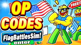 ALL NEW *SECRET CODES* IN ROBLOX FLAG BATTLES SIMULATOR (new codes  roblox Flag Battles Simulator ) screenshot 2